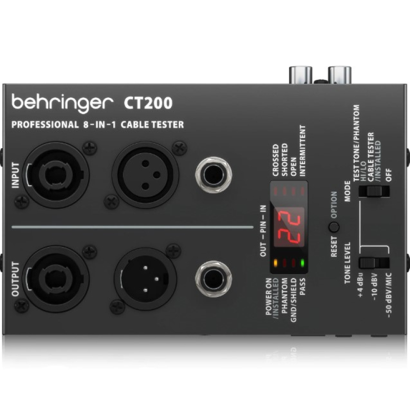 Behringer ct200 8-in-1 cable tester