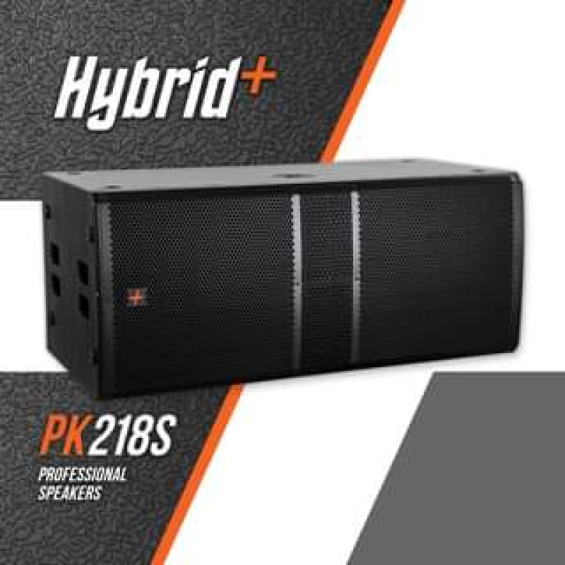 HYBRID + PK218S DUAL 18" 1400W PASSIVE BASSBIN