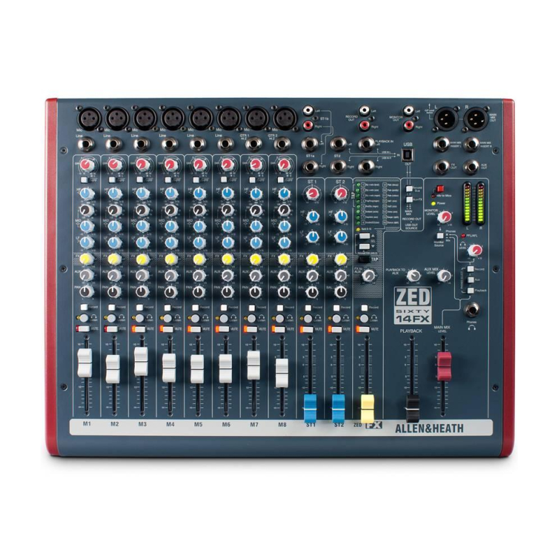 Allen & heath zed60-14fx analouge mixer 