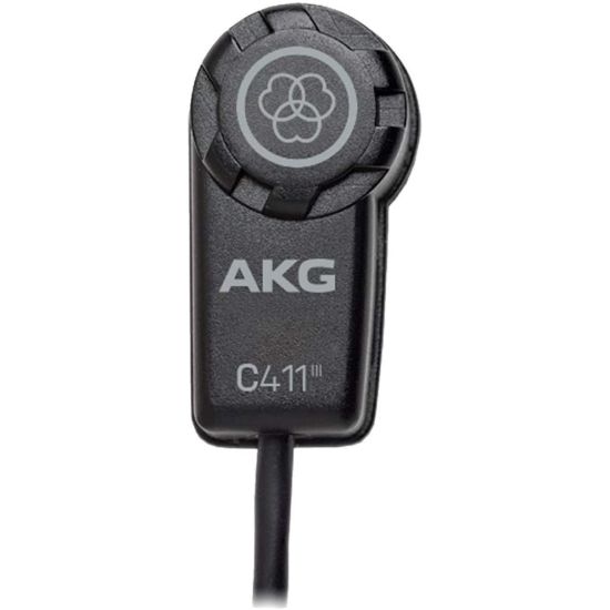 AKG C411L miniature condenser vibration pickup  with mini  XLR connector 