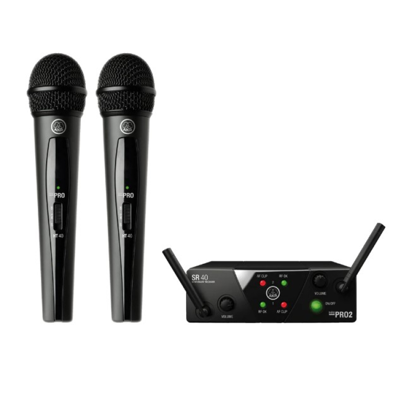 Akg wms40 wireless mini dual vocal microphone set 