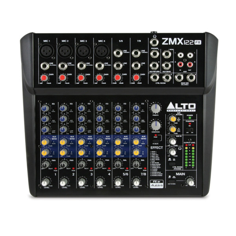 Alto ZMX122fx 8-channel mixer