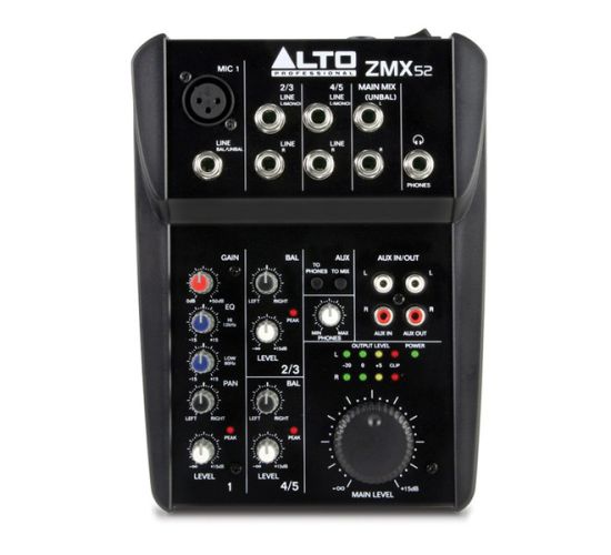Alto ZMX52 – 5 Channel Analog Mixer