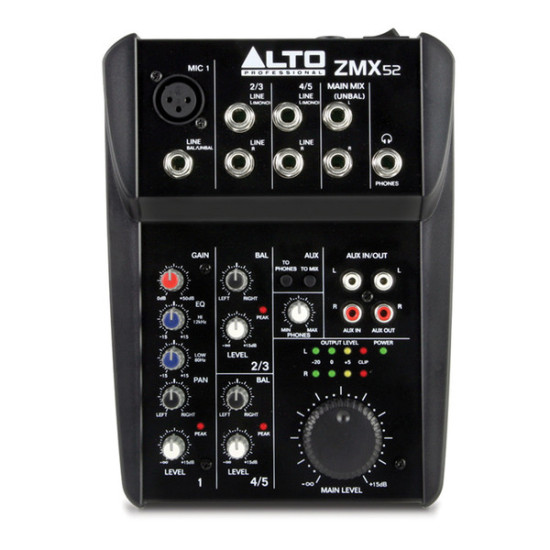 Alto ZMX52 – 5 Channel Analog Mixer