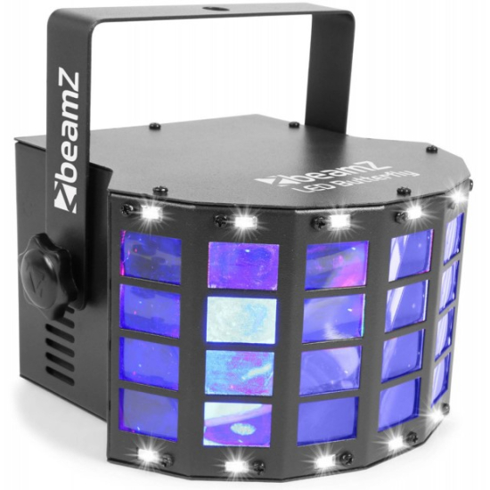 Beamz led butterfly with strobe 3x 3w rgbw