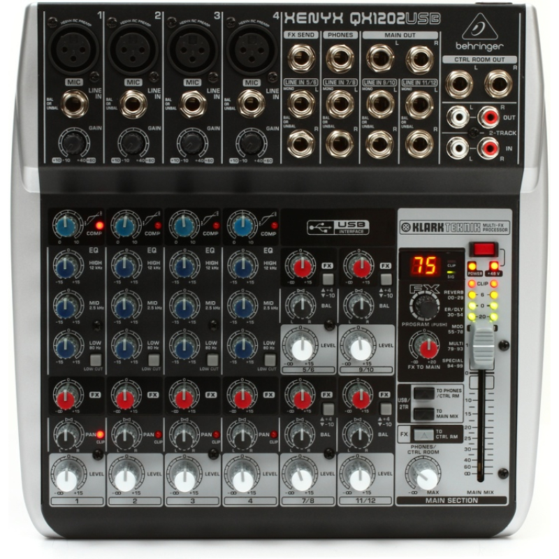 Behringer xenyx qx1002usb analogue mixer