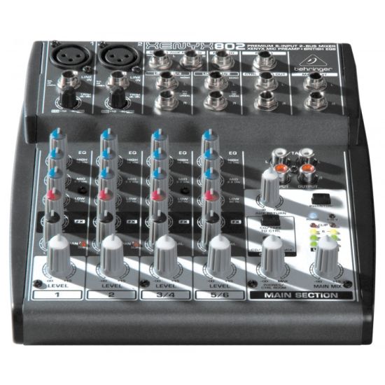 Behringer xenyx802 analogue mixer