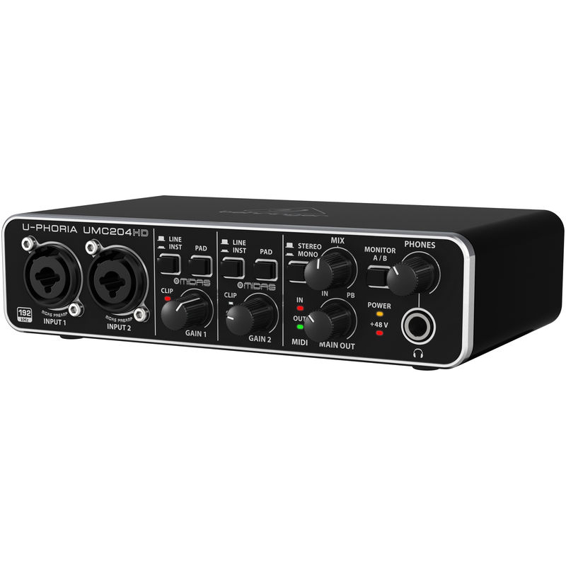 Behringer umc204hd audio interface