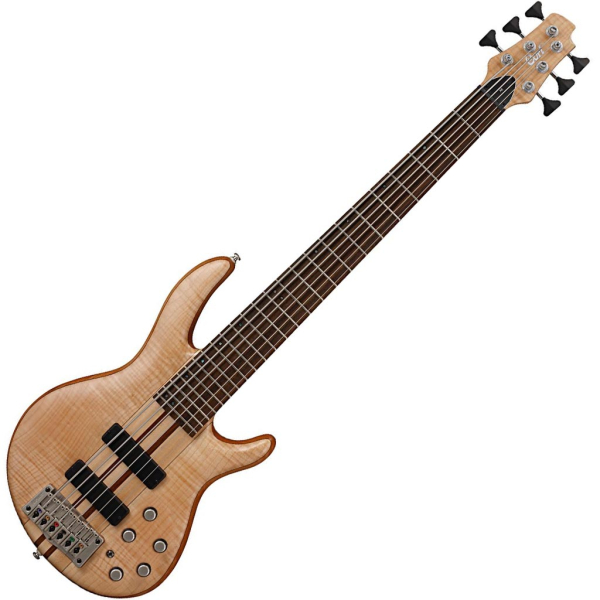 Cort A6 PLUS FMMH Artisan Series 6-String Bass Guitar Open Pore Finish