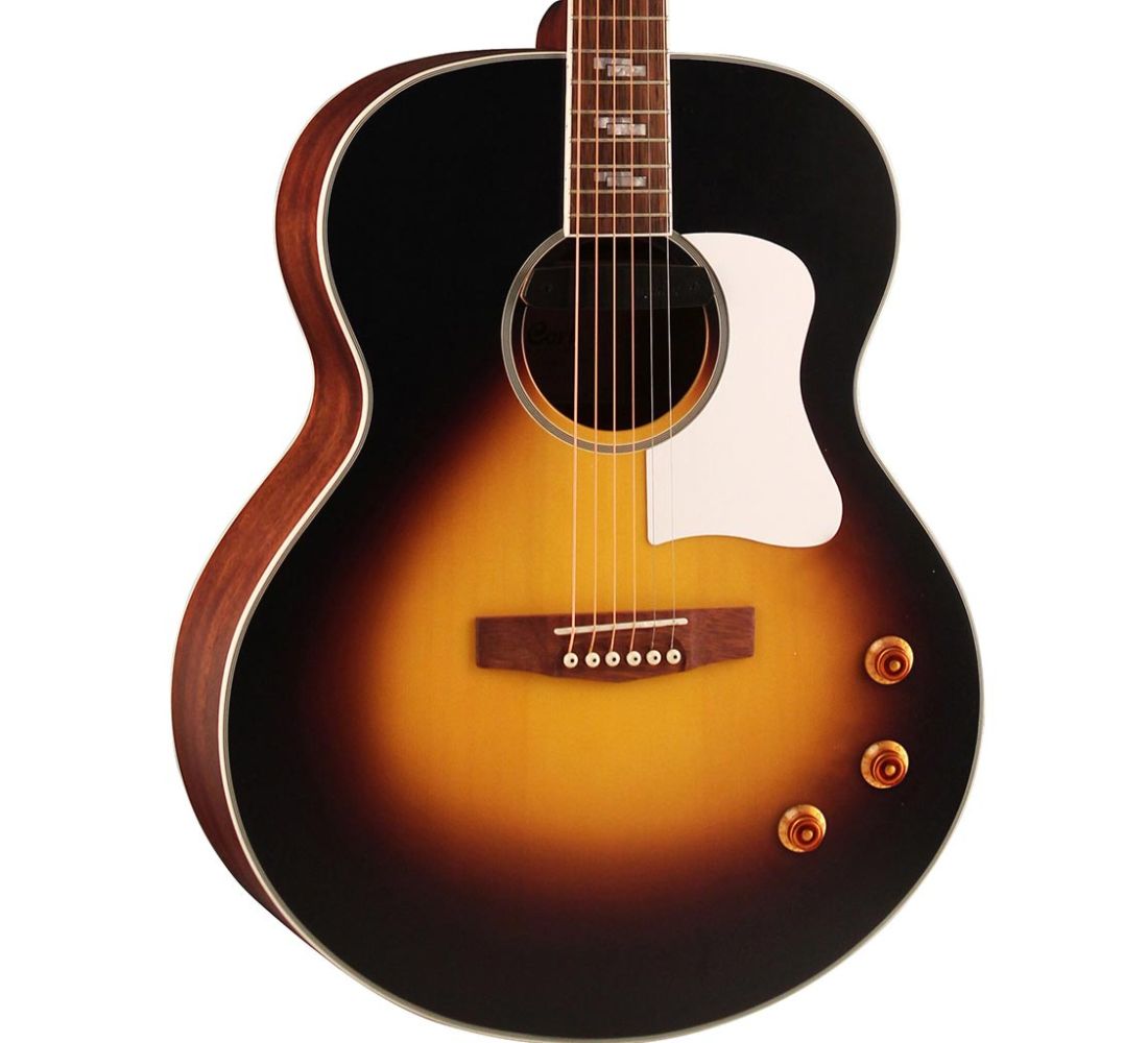Cort CJ-MEDX NAT  acoustic electric jumbo guitar spruce top mahogany body 
