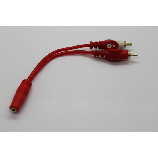 Cyberdyne CZK79 3.5mm Stereo Female to 2RCA Male Cable (15cm)