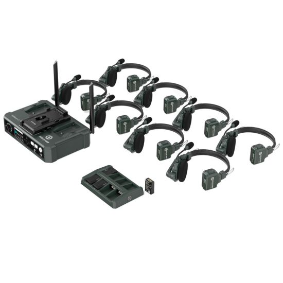 Hollyland Solidcom C1 Full-Duplex Wireless Intercom System with 8 Headsets and HUB Station