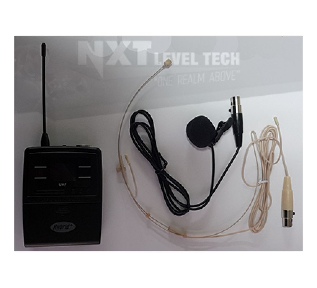 Hybrid + TB1 Beltpack Transmitter with Headset & Lapel