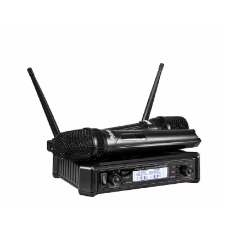 Hybrid u-dv b dual handheld wireless mic