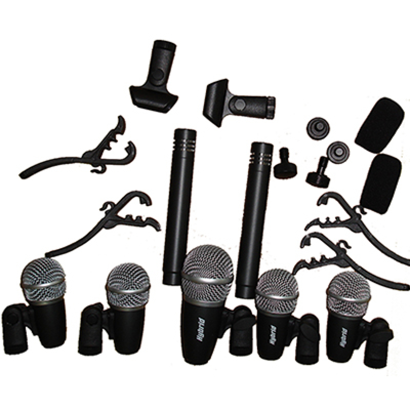 Hybrid  DX7A DRUM  MIC KIT 7PC