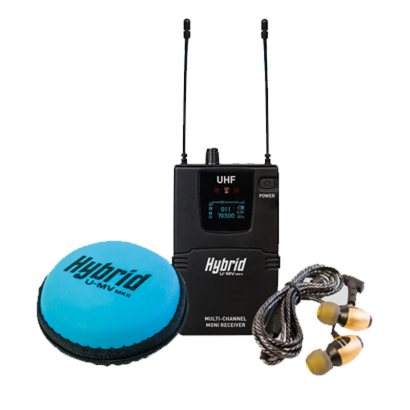 Hybrid U-MV MKII Beltpack Receiver & In-Ear Monitors