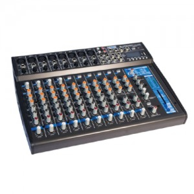 Hybrid ml1260 pduu 2 x 300w powered mixer with usb