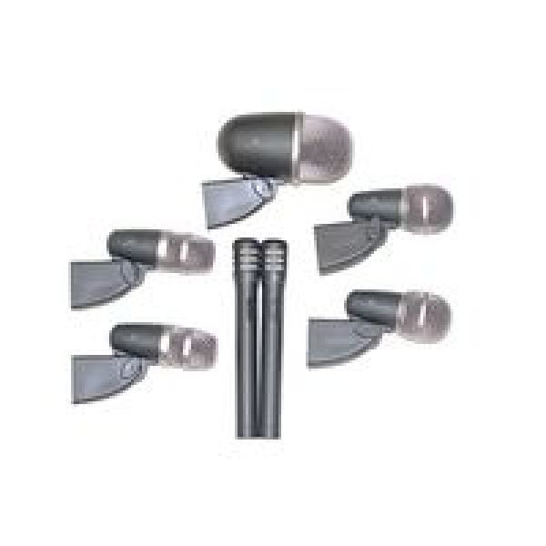 JM PERCUSSION 7 PIECE DRUM MIC SET