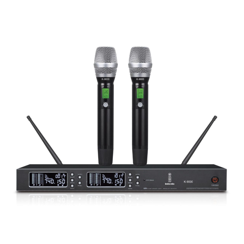 Imix dual handheld wireless mic imk9000