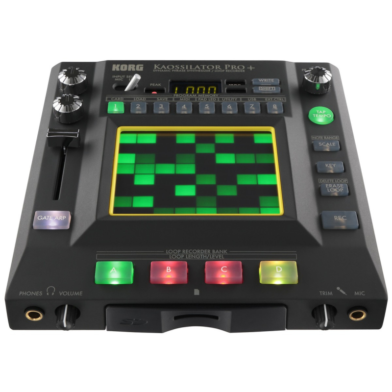 Korg kaossilator pro+ dynamic phrase synthesizer/loop recorder