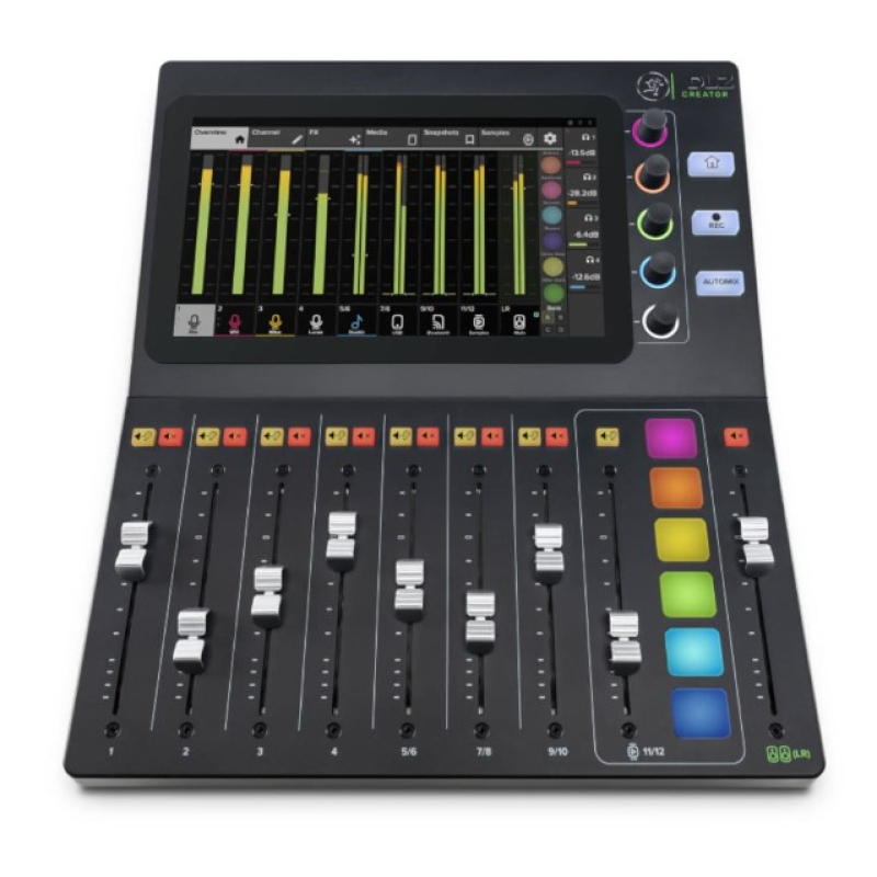 Mackie dlz creator adaptive digital mixer for podcasting & streaming