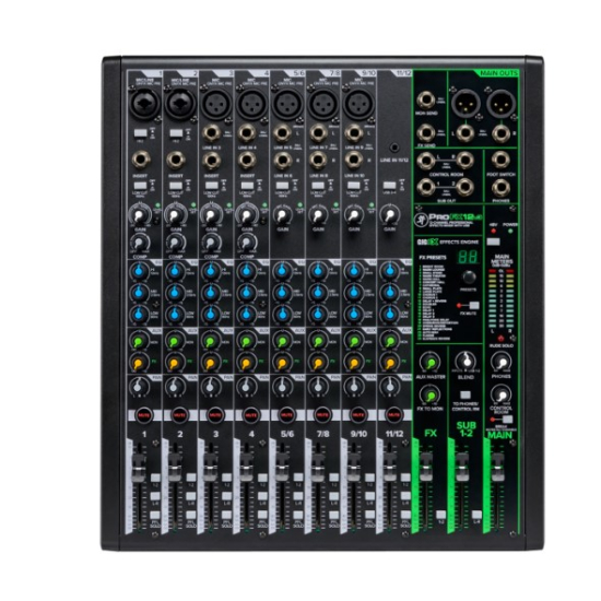 Mackie pro fx12v3 12 channel fx mixer with usb