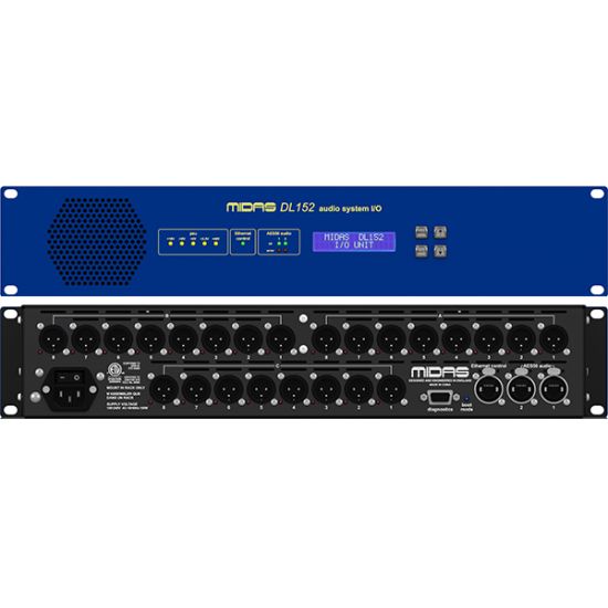 Midas DL152 - 24-Output Stagebox with Dual-Redundant AES50 Networking