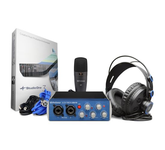 Presonus audiobox usb96 usb studio recording package