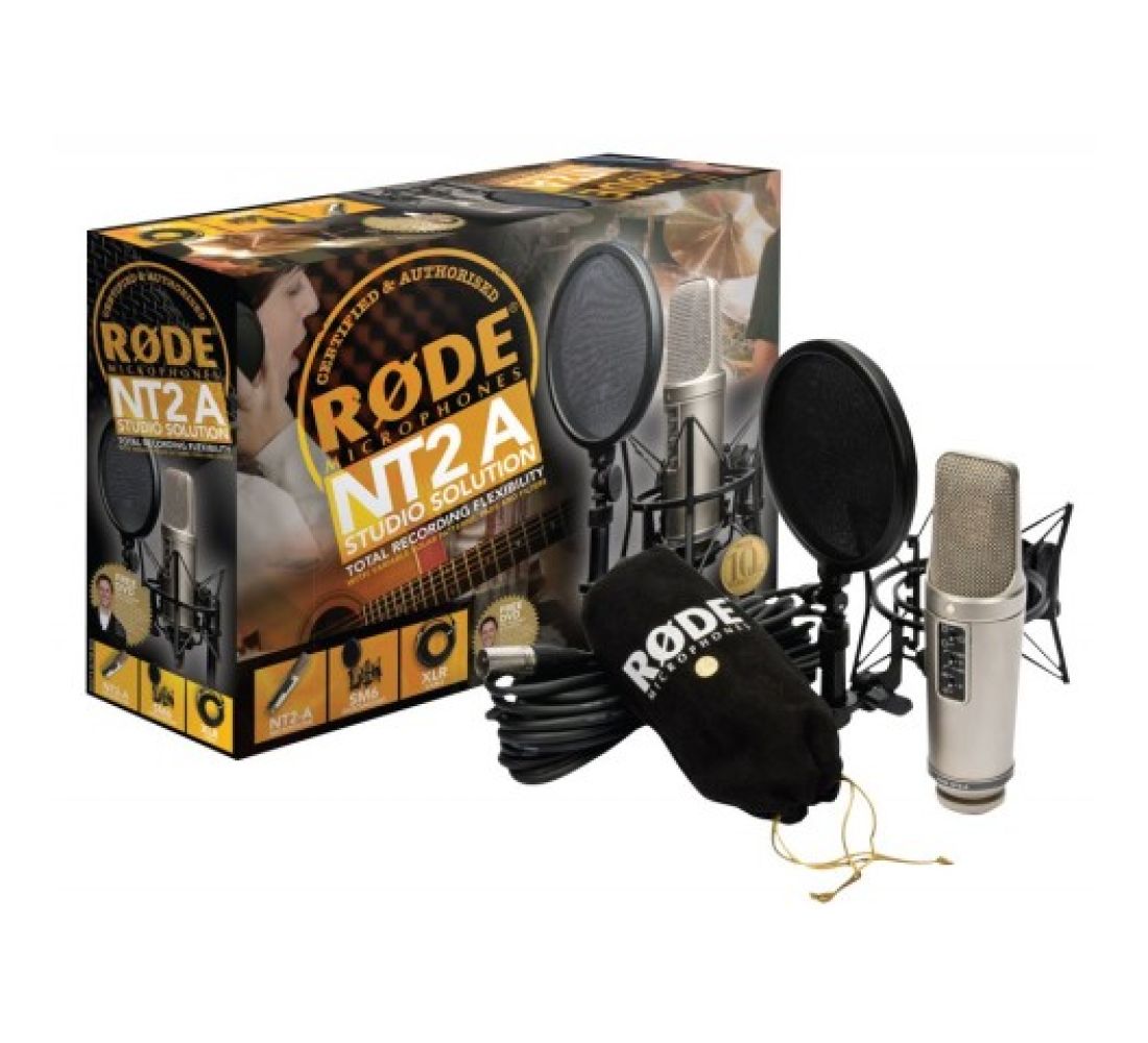 RODE NT2A STUDIO RECORDING CONDENSER MICROPHONE PACK