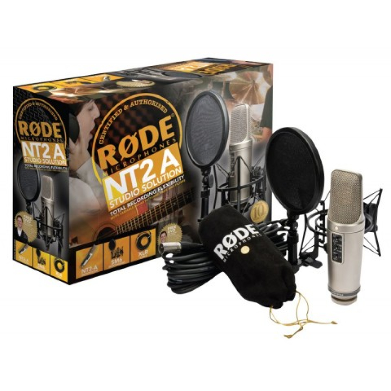 RODE NT2A STUDIO RECORDING CONDENSER MICROPHONE PACK