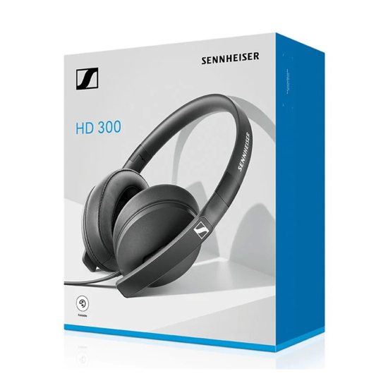 Sennheiser HD300 Closed Back Headphones – Black