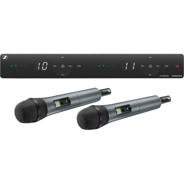 Sennheiser XSW 1-825 Dual Wireless Dual Handheld Microphone System- A Range