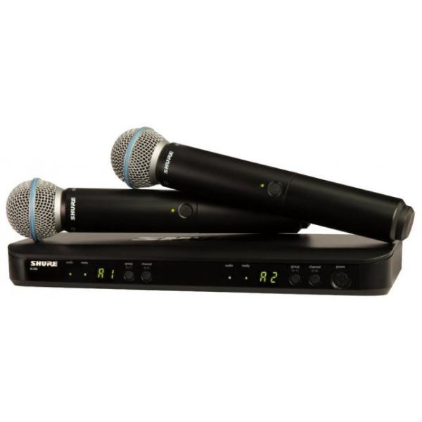 Shure Blx288E/beta58 dual Handheld Wireless microphone system