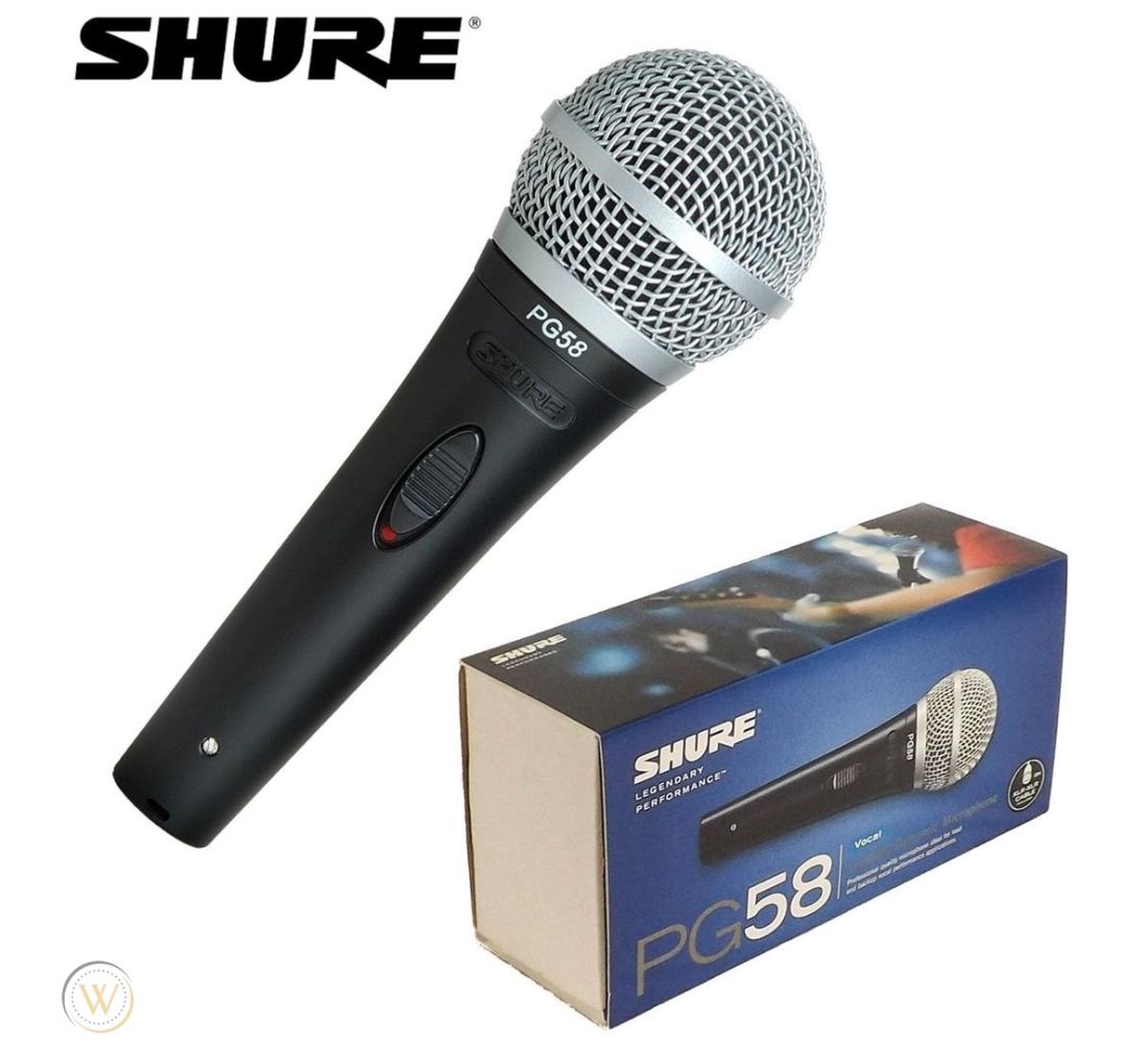 shure pg58 vocal microphone with xlr