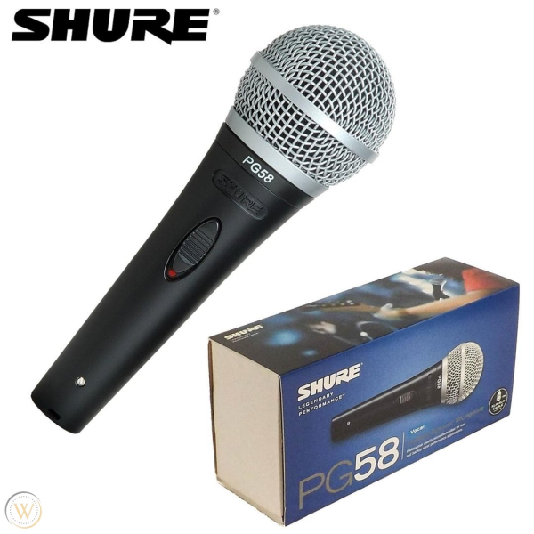 shure pg58 vocal microphone with xlr