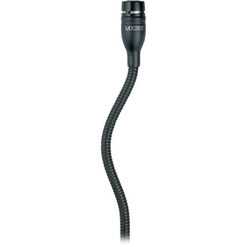 Shure MX202BC - Microphone with In-Line Preamp (Black)