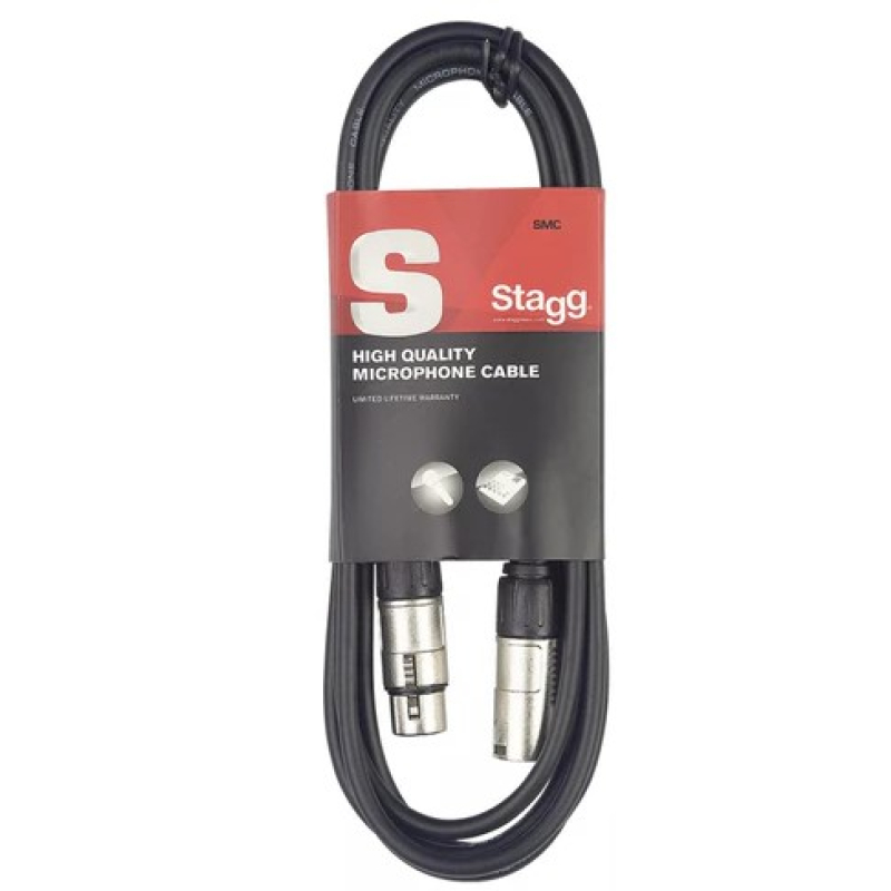 Stagg 10 meter xlr to xlr mic cable 