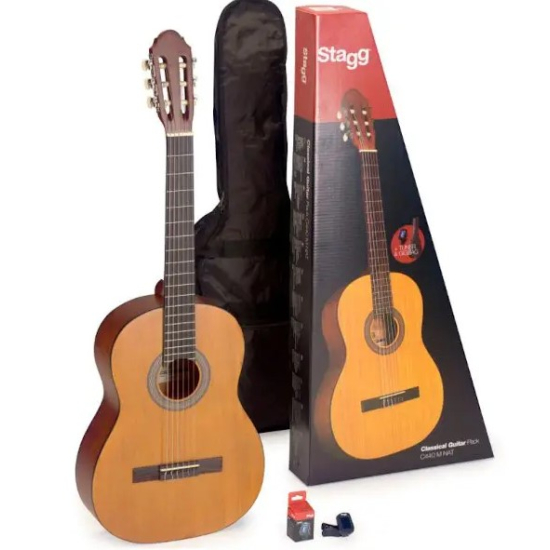 Stagg acoustic guitar c410mbk pack