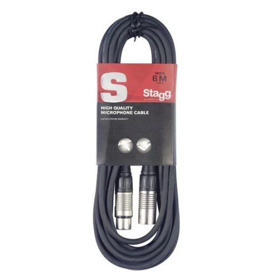 Stagg 6 meter xlr to xlr cable 