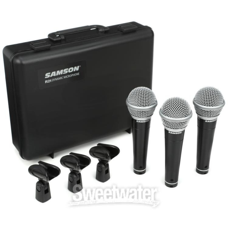 SAMSON CARDIOID DYNAMIC MIC 3PACK R21