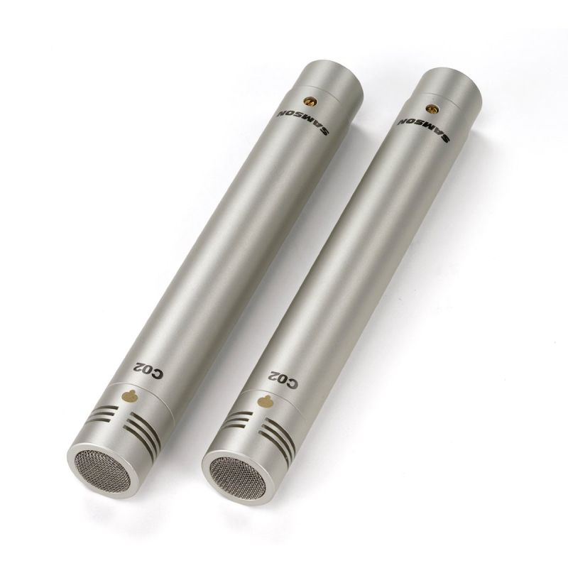 Samson C02 - Pencil Condenser Super-Cardioid Microphone (Matched Pair)