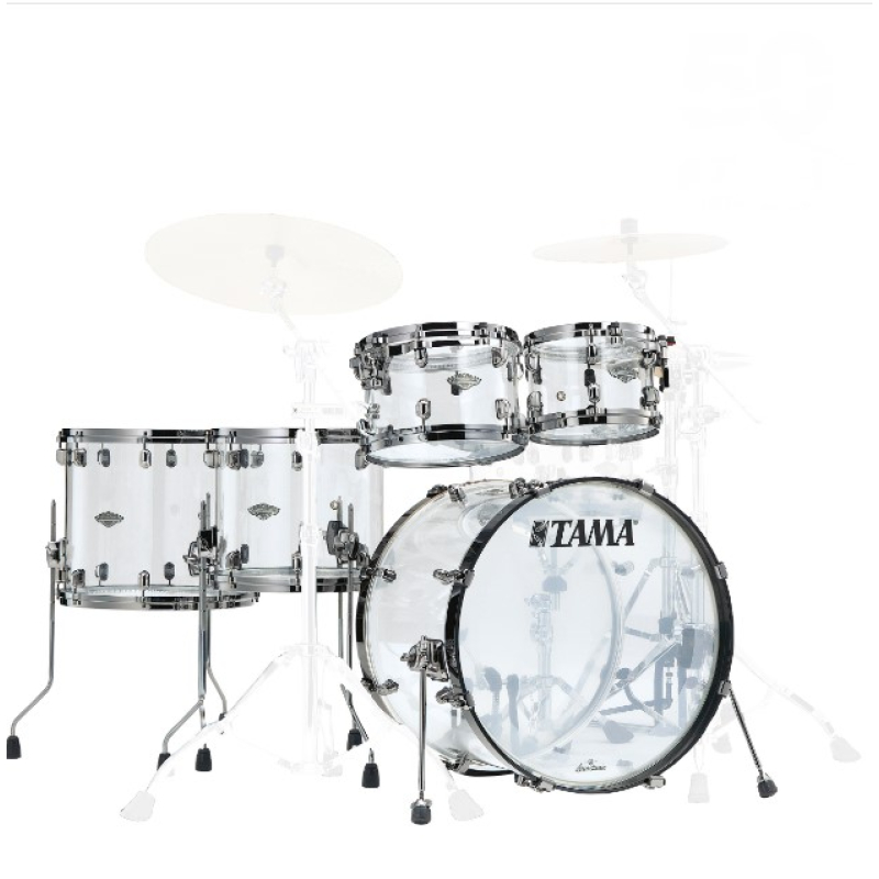 Tama mba52rzbns-ci starclassic mirage 5 piece acrylic drum shell pack