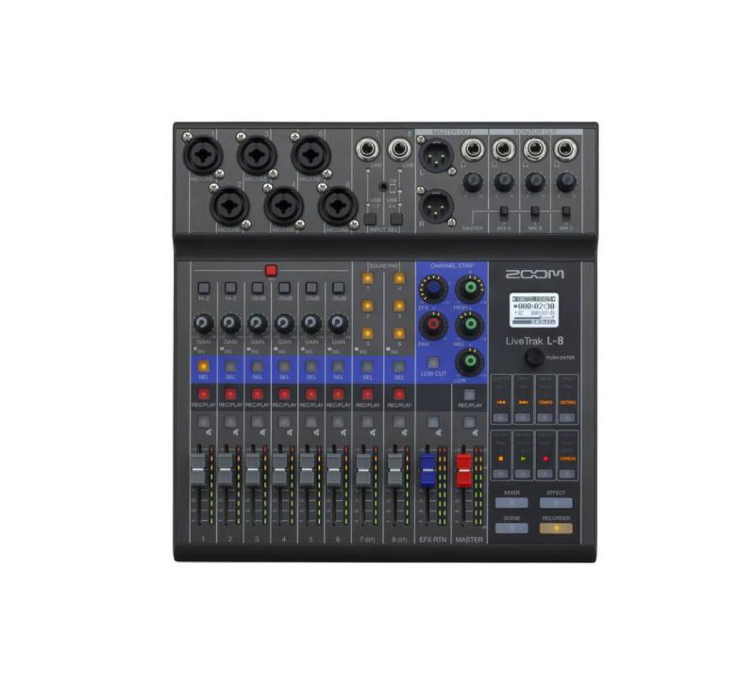 ZOOM L8 LIVETRAK 8-CH digital mixer/recorder 