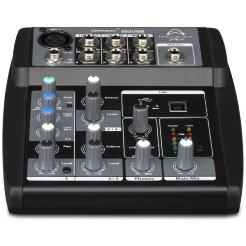 Wharfedale Pro Connect 502USB 5-channel compact USB mixer