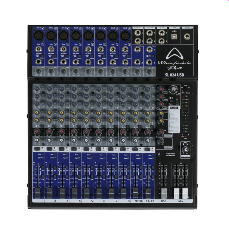 WHAR-SL824-USB-768x768 Wharfedale Pro SL824USB 12-Channel Analog Mixer - Image 1