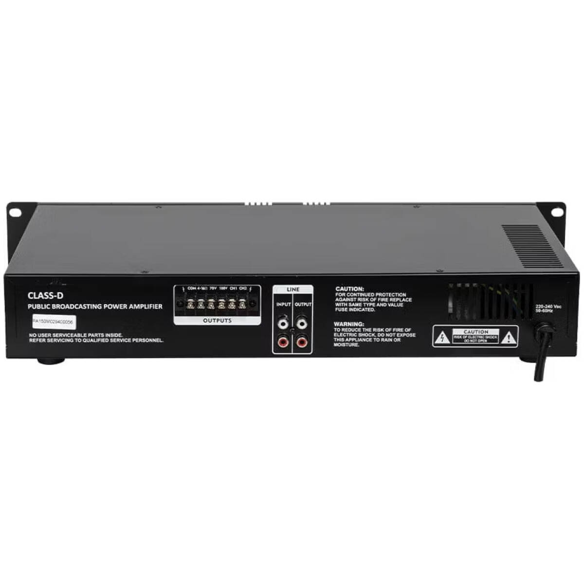 Hybrid PA150M Public Address Amplifier - Image 3