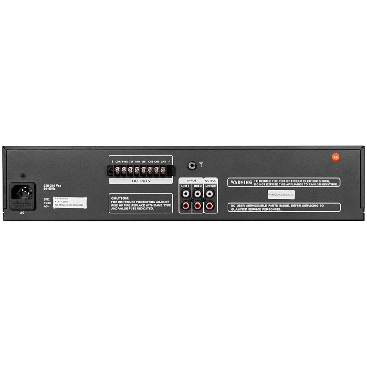 Hybrid PA360MKII Public Address Amplifier - Image 2