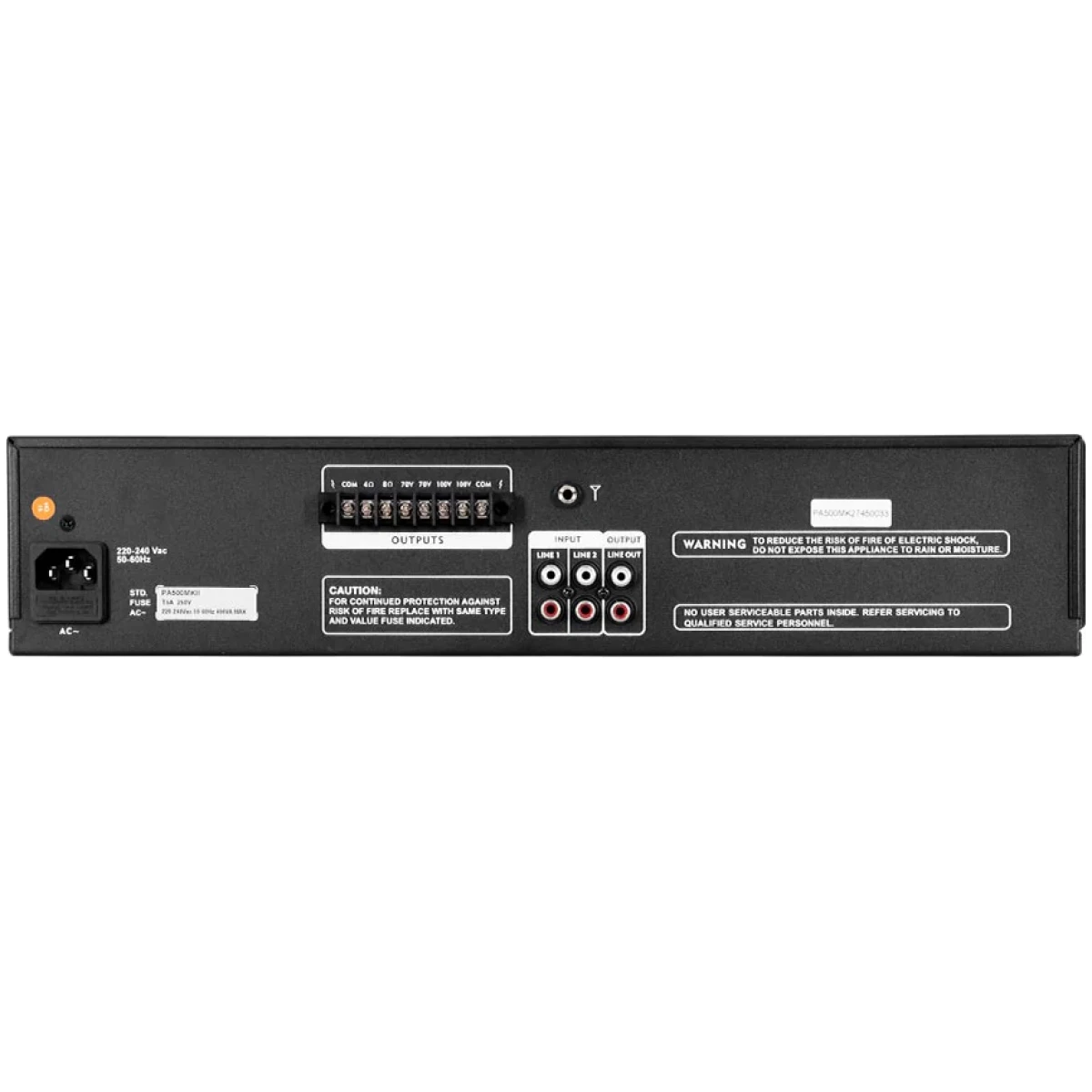 Hybrid PA500MKII Public Address Amplifier - Image 3
