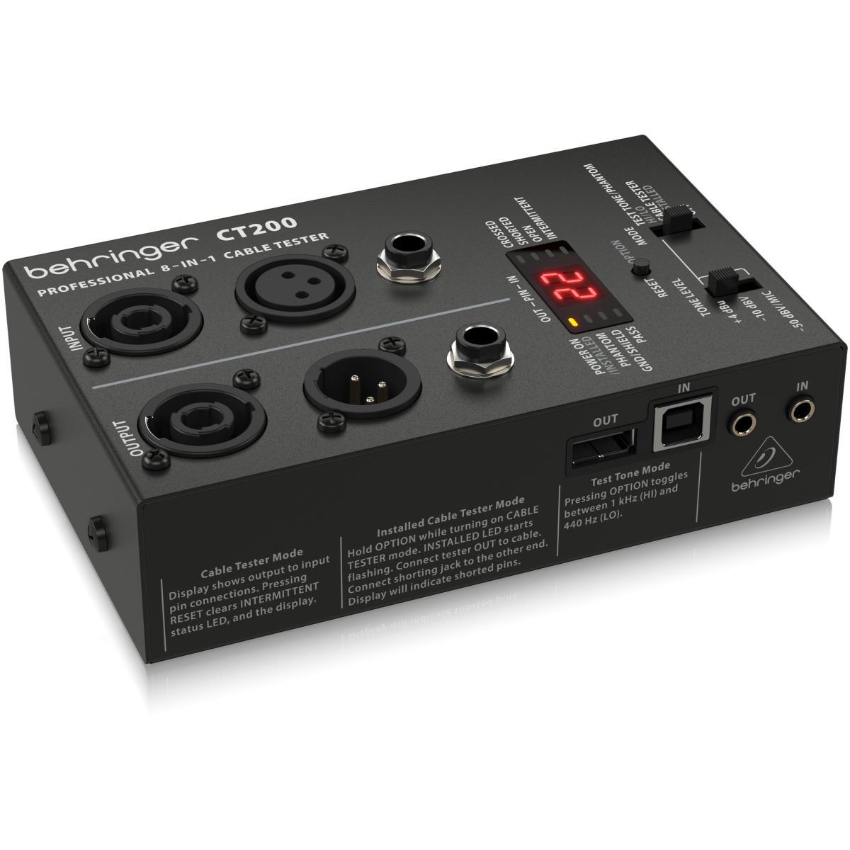 Behringer CT200 8-in-1 Cable Tester - Image 3