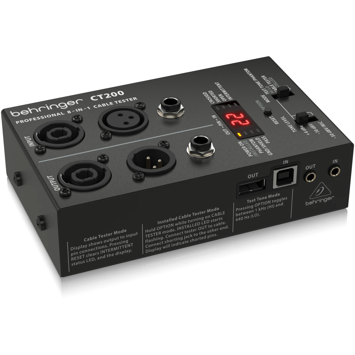 Behringer CT200 8-in-1 Cable Tester - Image 3